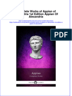 (Download PDF) Complete Works of Appian of Alexandria 1St Edition Appian of Alexandria Online Ebook All Chapter PDF