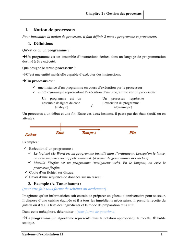 Gestion des processus sous Linux | PDF | Thread (informatique ...