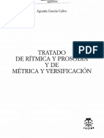 Agustín García Calvo, Tratado de Rítmica y Prosodia y de Métrica y Versificación