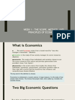 Week 1 - The Scope, Method and Principles of Economics - FR - 2023