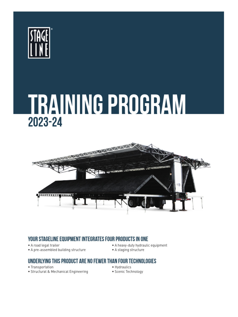Stageline Mobile Stage Training Program | PDF | Theory | Evaluation
