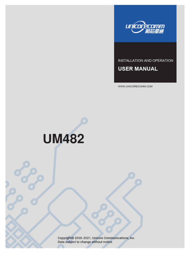 UM482 User Manual CH R4 11 | PDF
