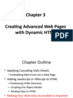 Chapter 3 - Creating Advanced Web Pages With Dynamic HTML