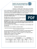 CET 2024 B.ed ELCT Normalization