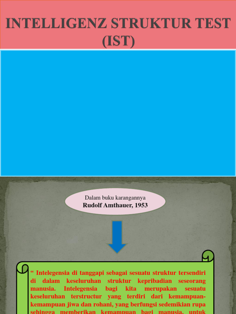 Intelegensi Struktur Tes Ist November 2018 | PDF