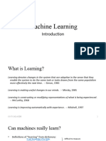 Introduction - Machine Learning