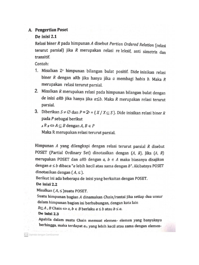 POSET | PDF