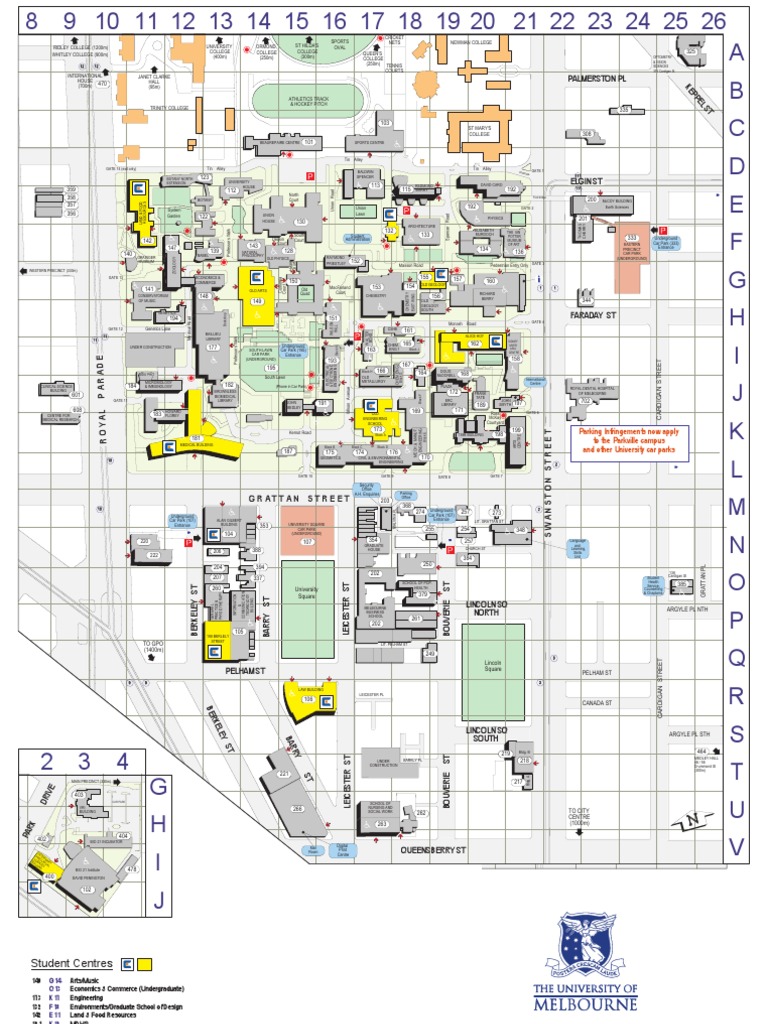 Campus Map Melbourne Science