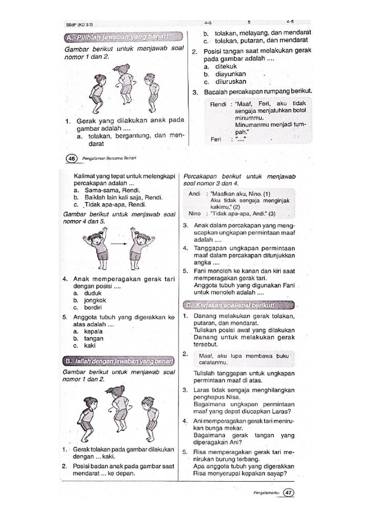 Tema Kelas 1 B Pdf