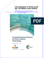 (Download PDF) Comprehensive Glossary of Terms Used in Toxicology 1St Edition John Duffus Online Ebook All Chapter PDF