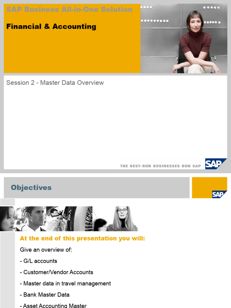 Master Data in SAP Accounting Overview | PDF | Sales | Depreciation