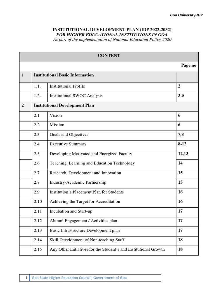 IDP Goa PDF Educational Technology Massive Open Online Course