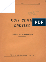 Trois Contes Kabyles FDB N°85 1965