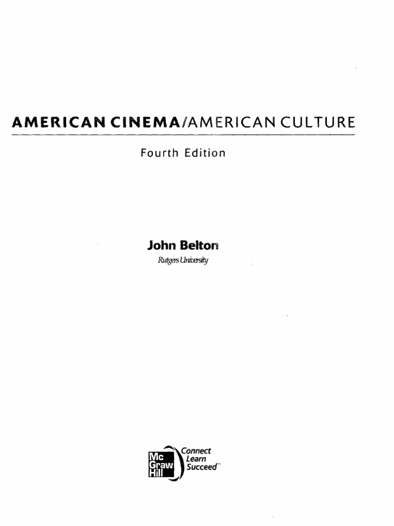 American Cinema_american Culture | PDF | Film Noir | Comedy