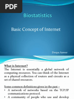 Biostatistics (Basic Concept of Internet)