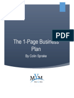 The 1-Page Business Plan 
