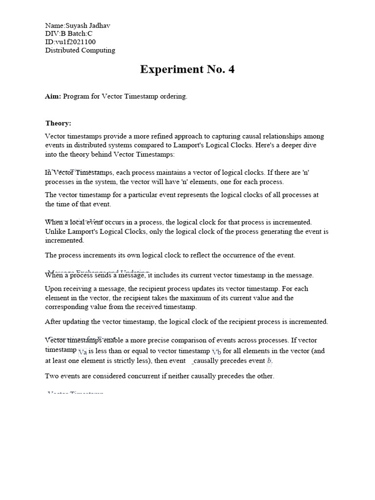 Dc Experiment No 4 Pdf Software Engineering Computer Science