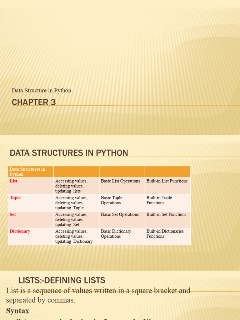Chapter 3 | PDF | Bracket | Python (Programming Language)