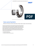7004 ACD - P4ATBTC - Super-Precision Angular Contact Ball Bearings - SKF