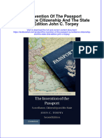 (Download PDF) The Invention of The Passport Surveillance Citizenship and The State 2Nd Edition John C Torpey Online Ebook All Chapter PDF