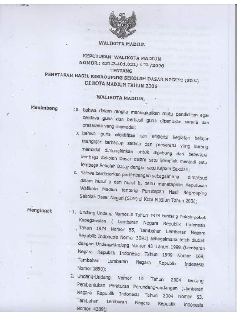 Sk Operasional Sekolah Sdn 03 Kanigoro Pdf