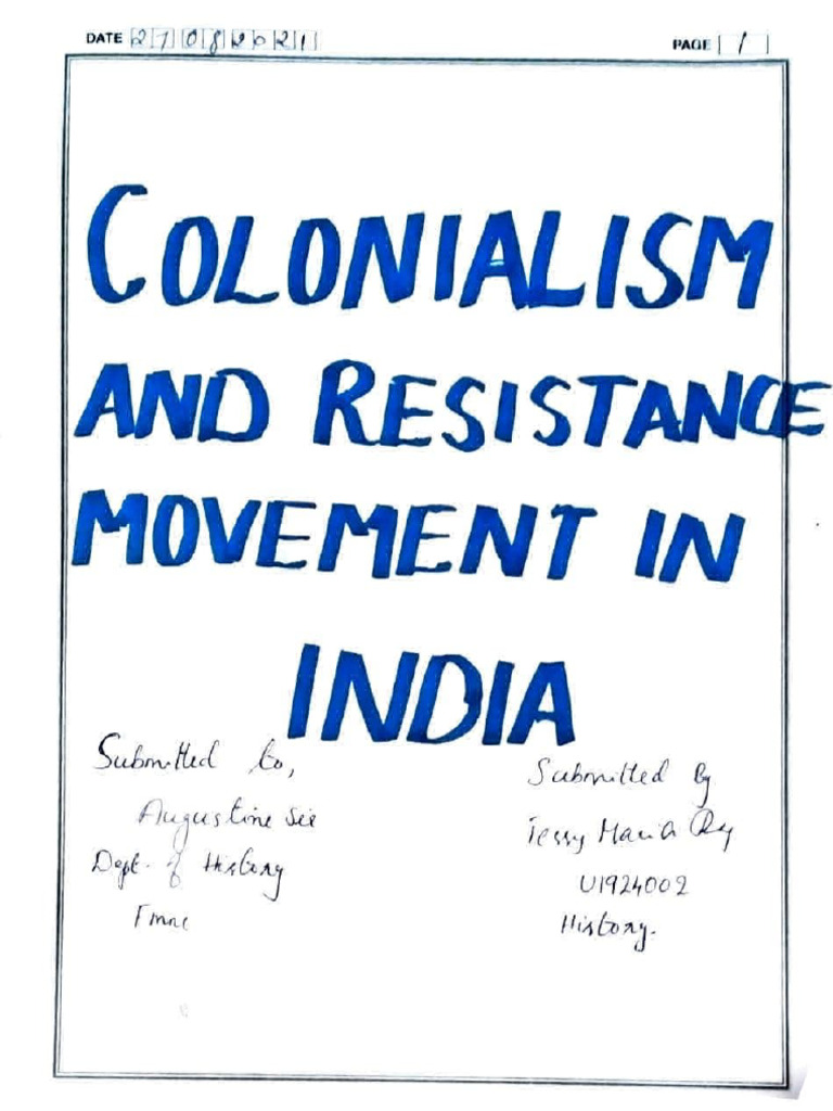 Colonial and Resistance Movement | PDF | Science & Mathematics