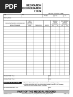 Patient Medication Reconciliation Form | PDF