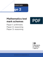 ks2 2019 Mathematics Papers 123 Mark Scheme