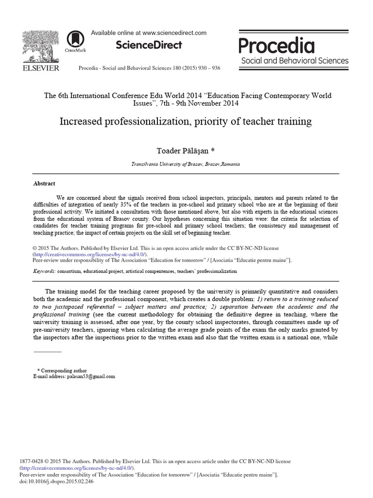 Teacher Training Challenges in Romania | PDF | Teachers | Pedagogy
