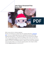 Crochet Doll Santa Claus Ornament Free Amigurumi Patterns PDF