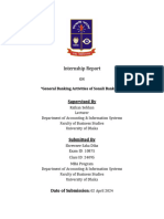 General Banking Activities of Sonali Bank PLC