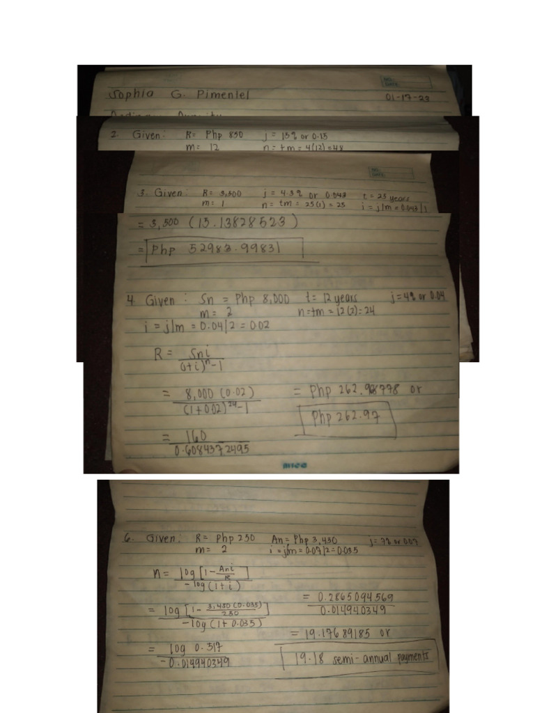 Ordinary Annuity PDF