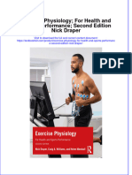 (Download PDF) Exercise Physiology For Health and Sports Performance Second Edition Nick Draper Online Ebook All Chapter PDF