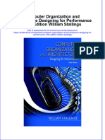 (Download PDF) Computer Organization and Architecture Designing For Performance 10Th Edition William Stallings Online Ebook All Chapter PDF