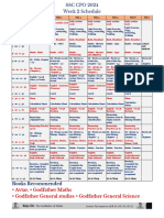 SSC CPO 2024 Week 2 Schedule