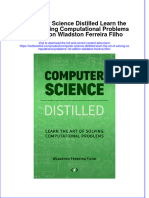Computer Science Distilled Learn The Art of Solving Computational Problems 1st Edition Wladston Ferreira Filho