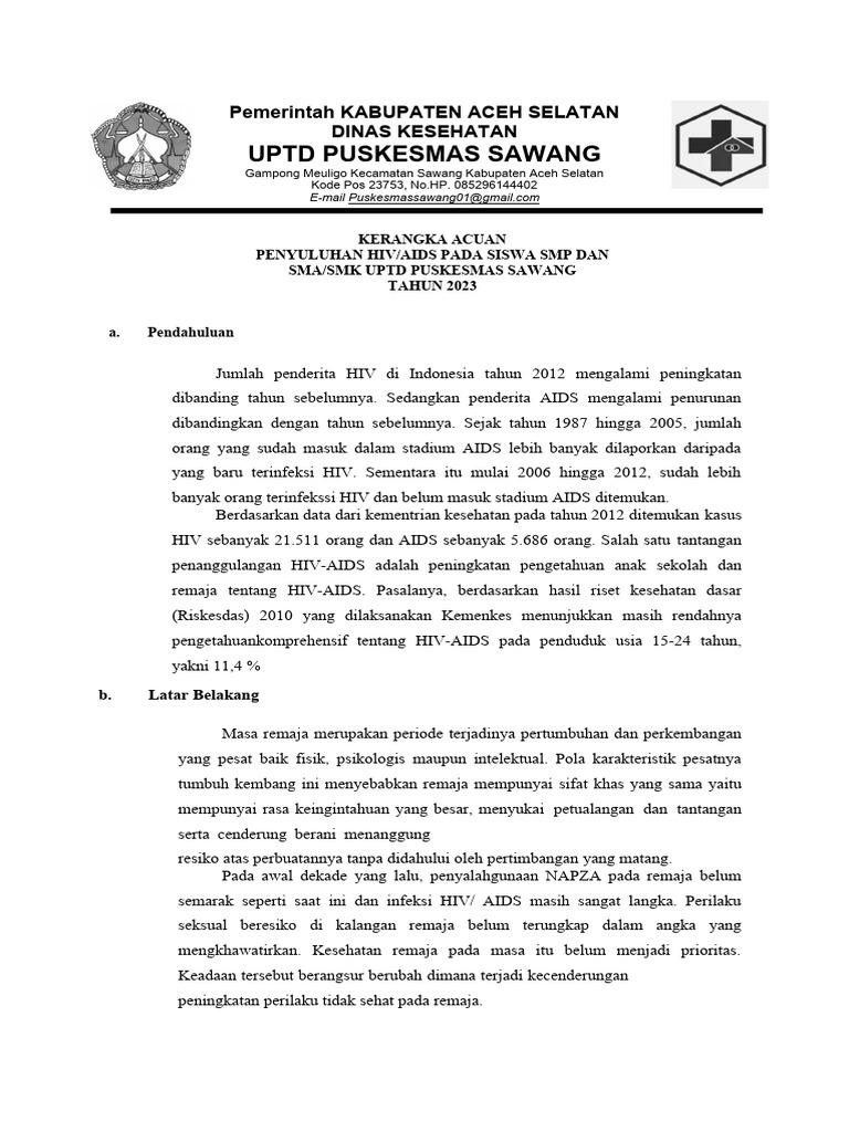Kak Penyuluhan Hiv Aids SMP Sma Ok Compress | PDF | Pengembangan Diri