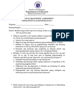 Diagnostic Assessment EsP Grade 2