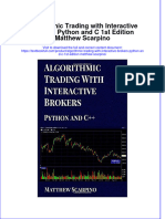 (Download PDF) Algorithmic Trading With Interactive Brokers Python and C 1St Edition Matthew Scarpino Online Ebook All Chapter PDF