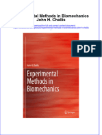 (Download PDF) Experimental Methods in Biomechanics John H Challis Online Ebook All Chapter PDF