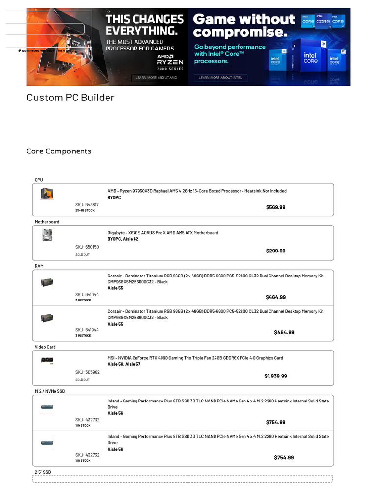 PC de Mis Sueños | PDF | Personal Computers | Solid State Drive