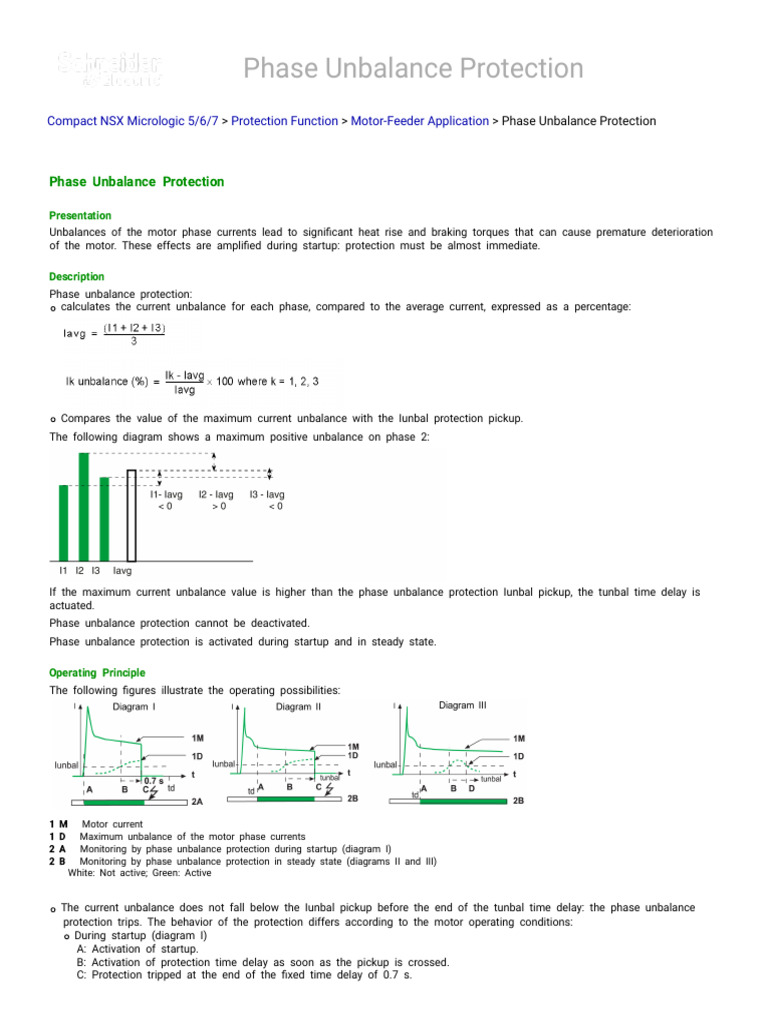 Phase Unbalance Protection for Motors | PDF | Electrical Engineering ...