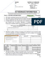 Bac D Info 2022 Epreuve Theorique D'informatique CMR