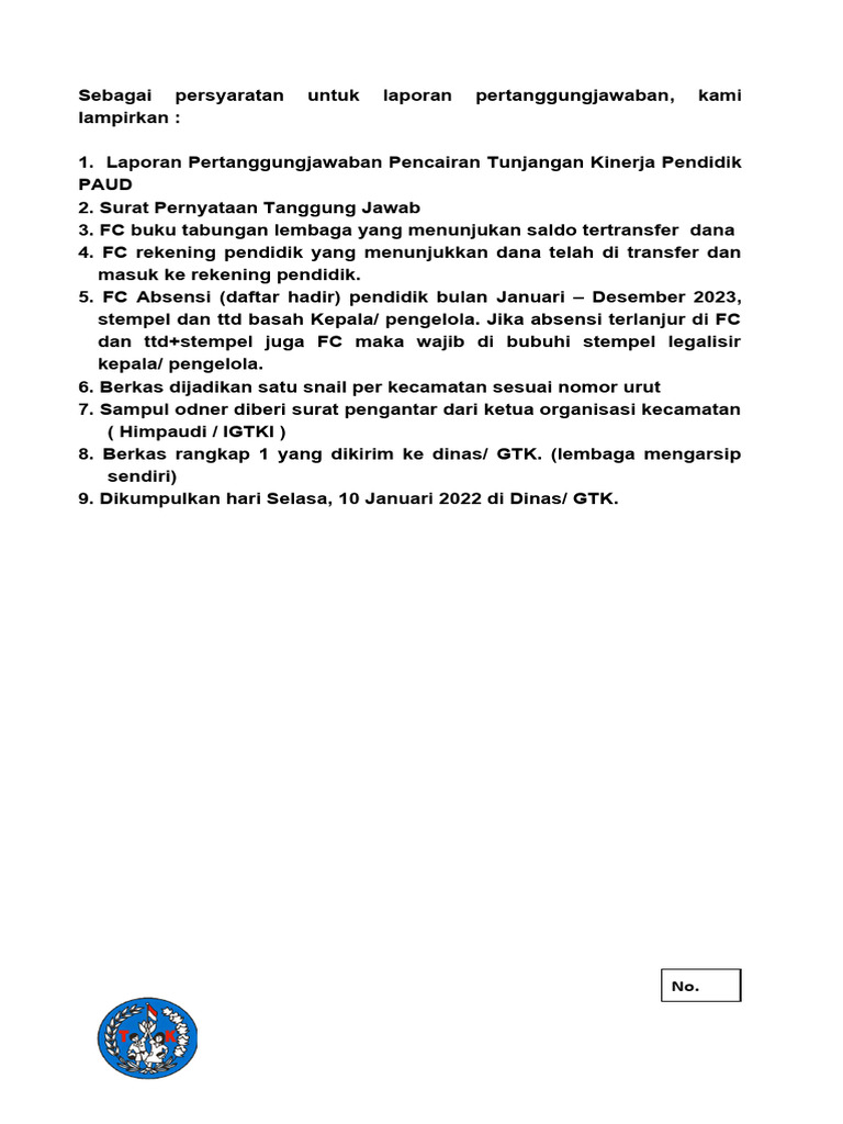LPJ Honor TUKIN 2023 | PDF | Pengelolaan Keuangan & Uang