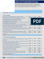 Flammable and Combustiable Storage Checklist