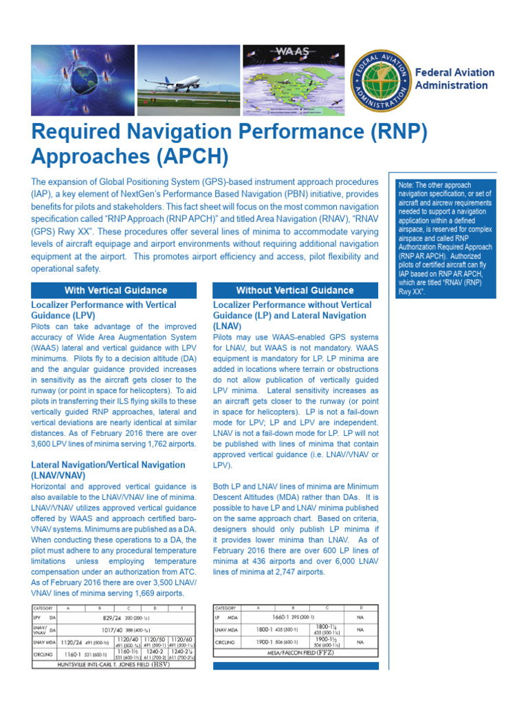 RNP and RNAV Approach Procedures | PDF | Aerospace | Aviation