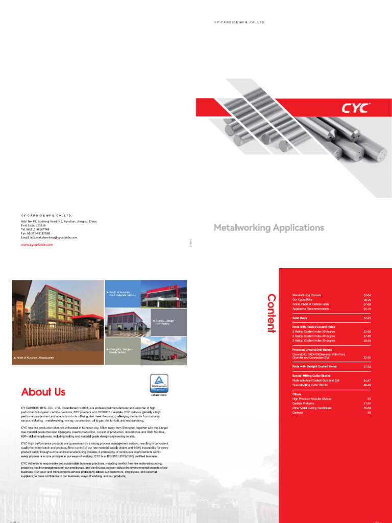 CYC Metalworking Catalog PDF