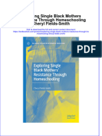 [Download pdf] Exploring Single Black Mothers Resistance Through Homeschooling Cheryl Fields Smith online ebook all chapter pdf 