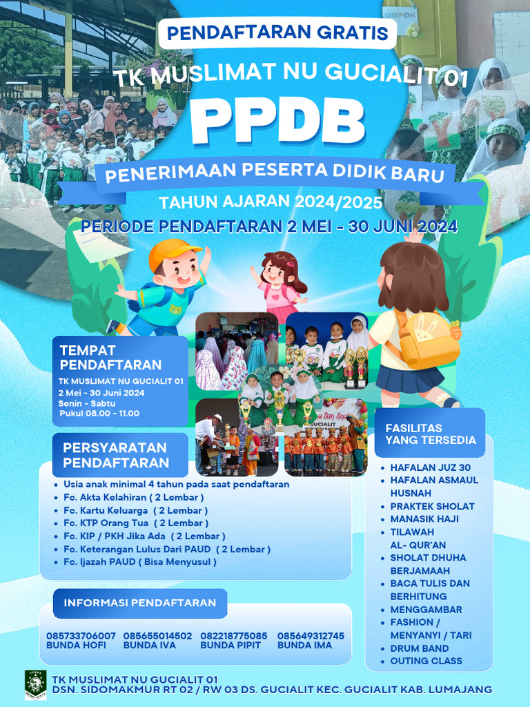 Poster Penerimaan Peserta Didik Baru Ilustratif Biru Dan Hijau_20240514 ...