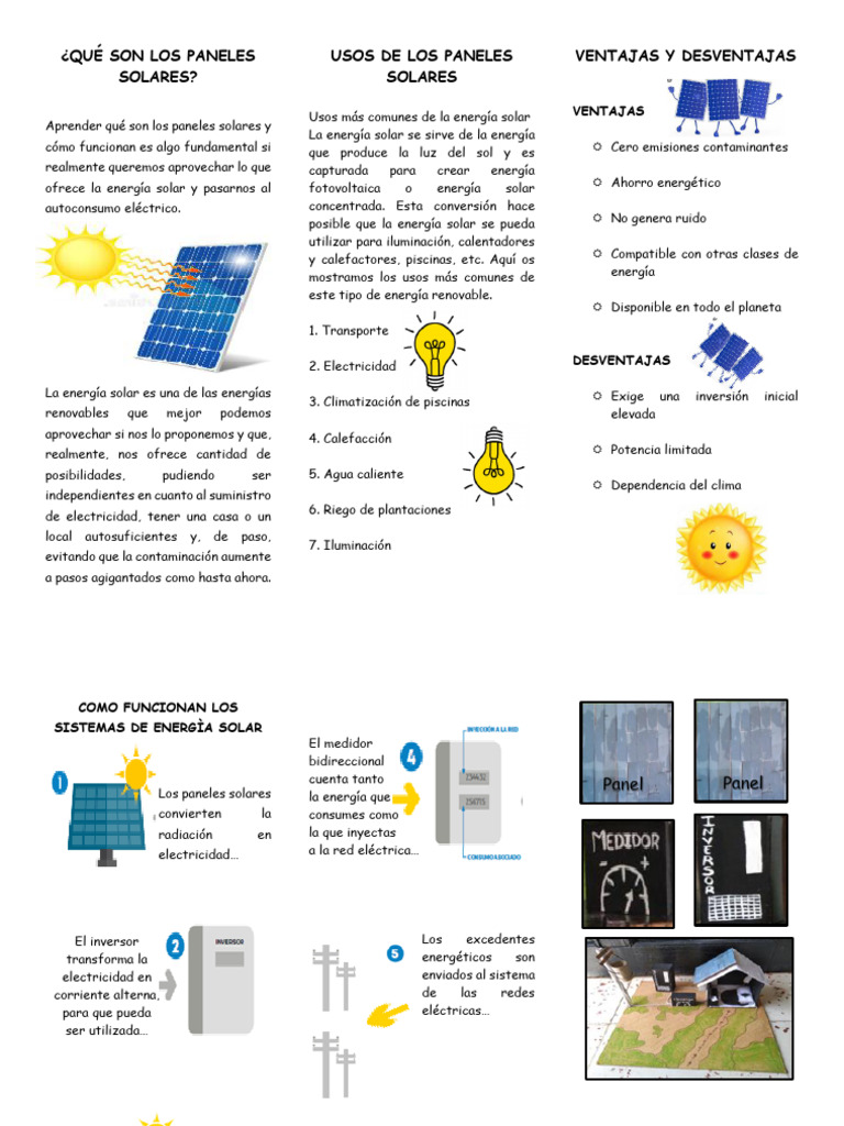 Folleto Panel | Descargar gratis PDF | Energía solar | Energía renovable